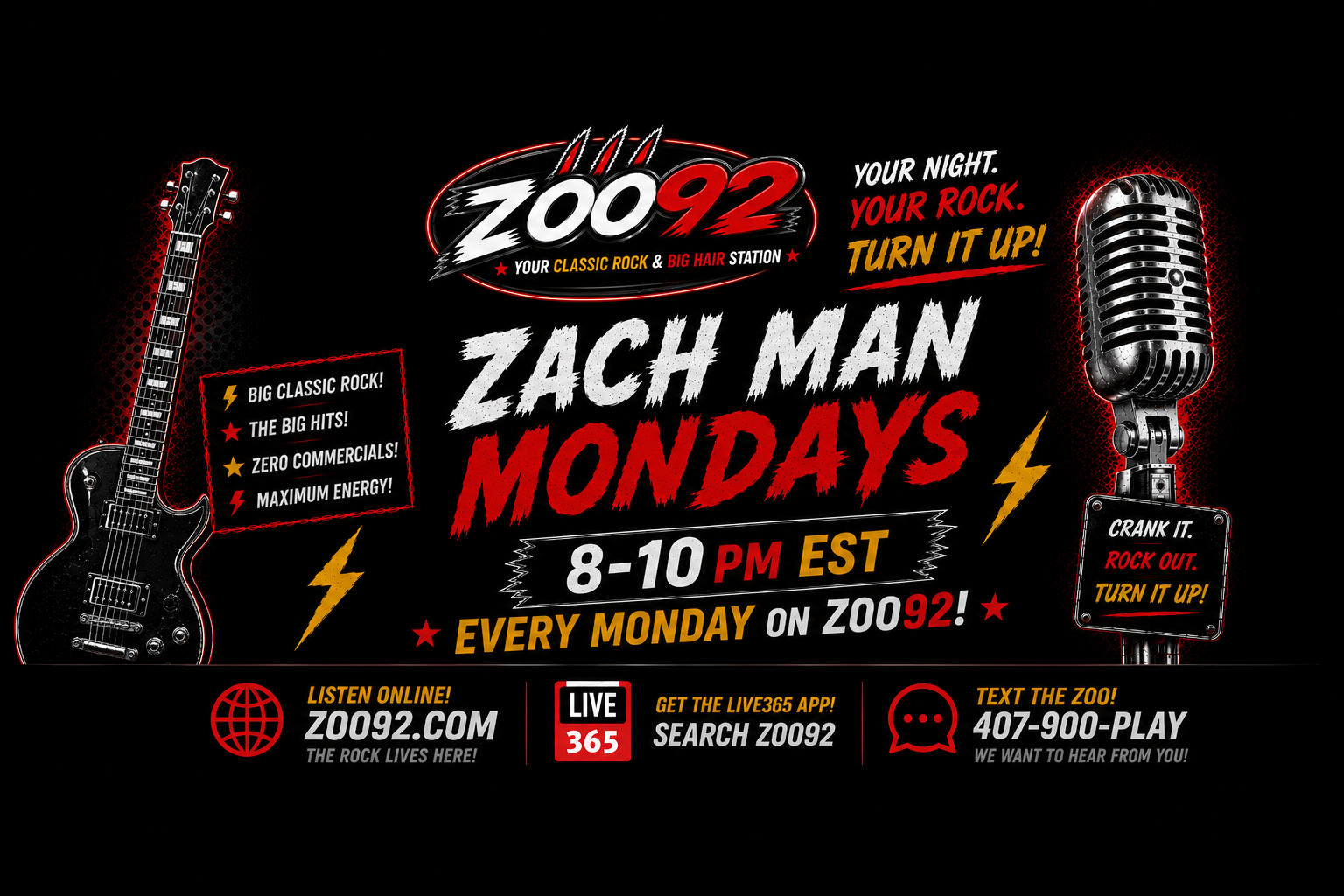 Zack Man Debuts Monday Night Rock 8PM EST on Zoo92